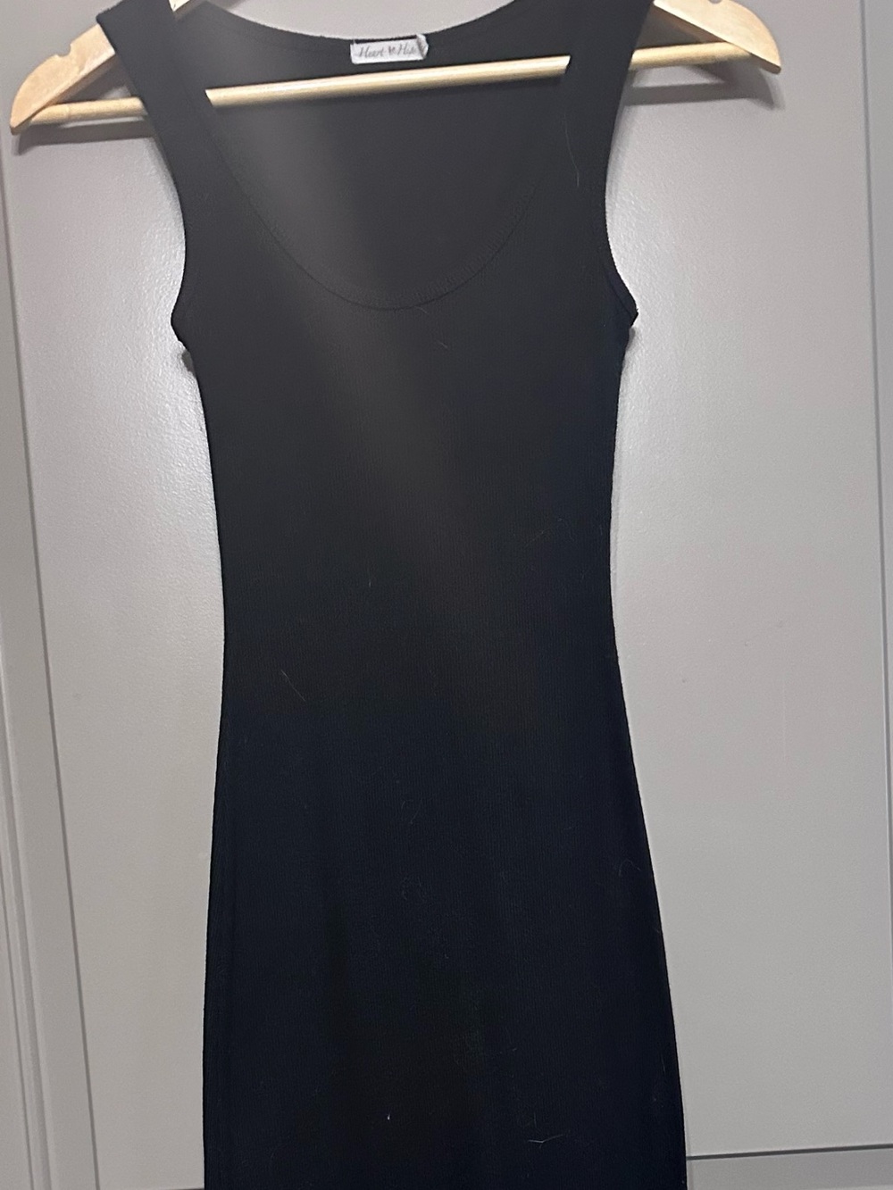 Heart & Hips Black Midi Dress